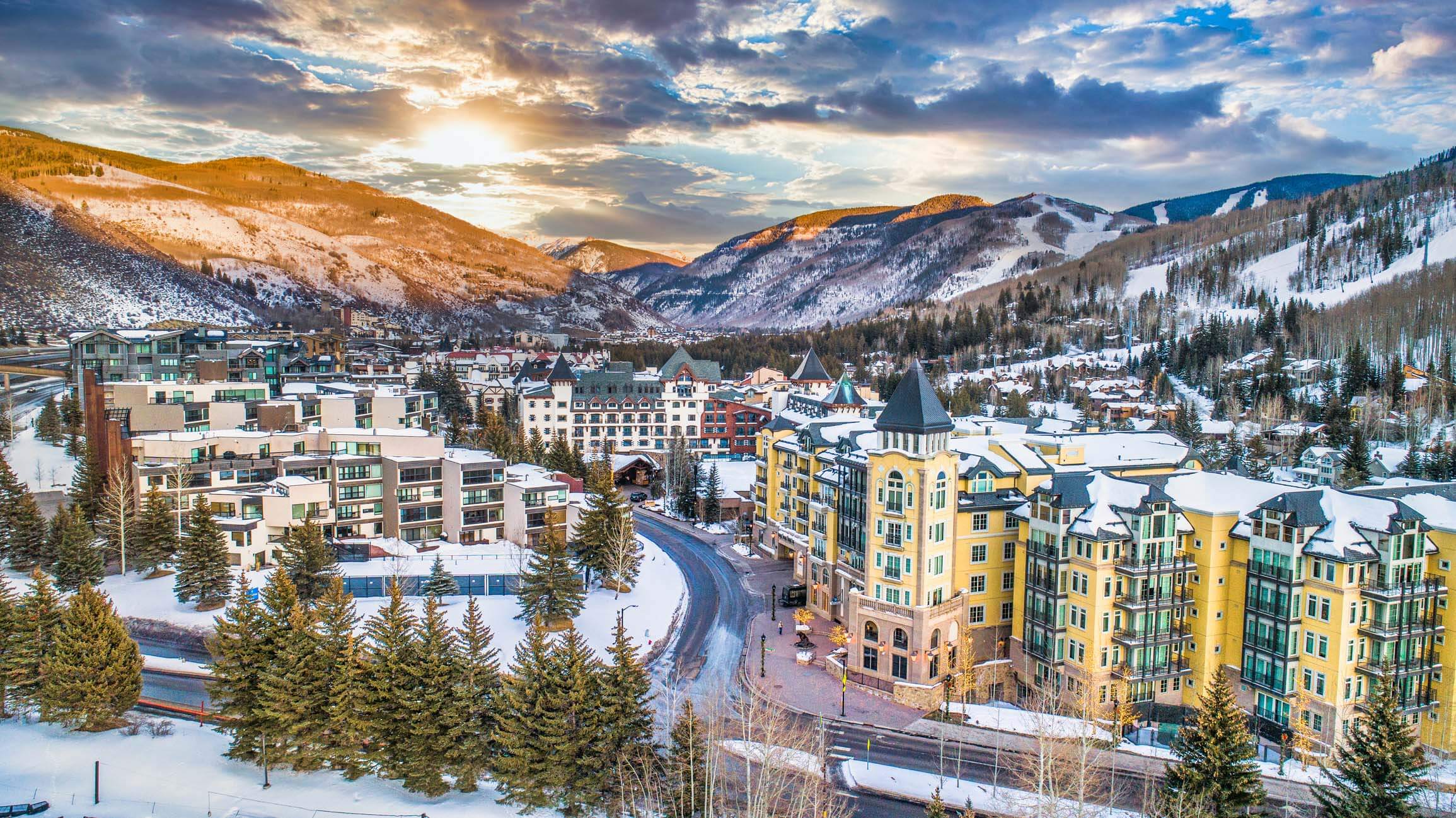 Colorado snowy mountains