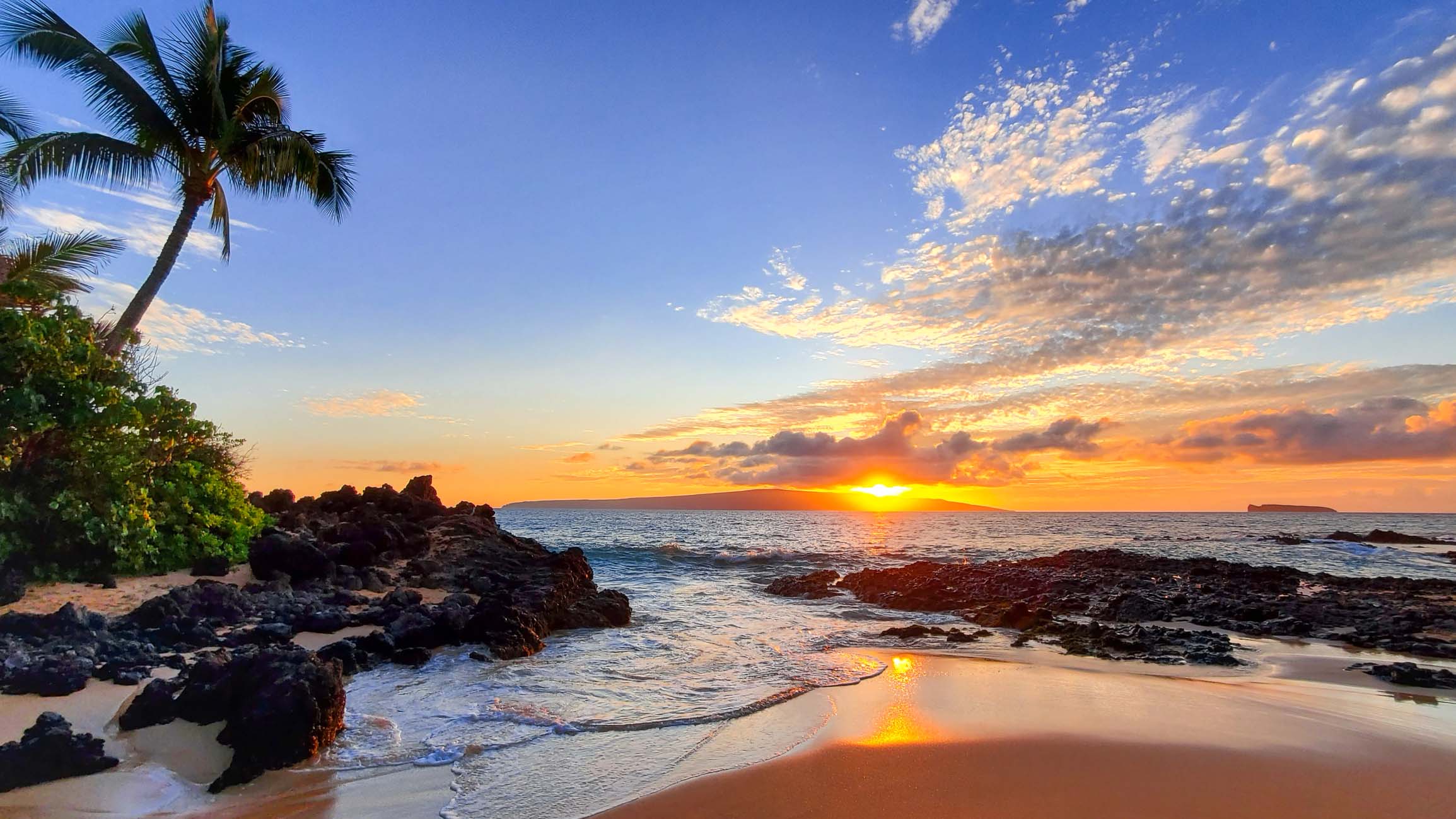 Beach off the coast of Hawaii