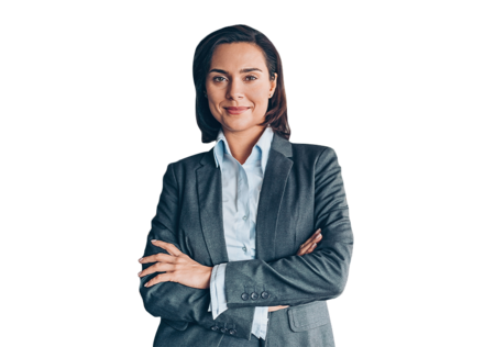 Medical professional in business attire