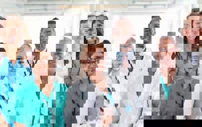 Medical staff standing together Medical staff standing together