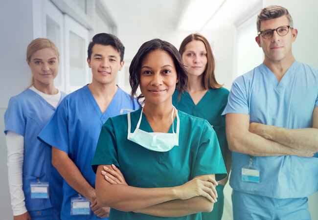 Nurses standing together