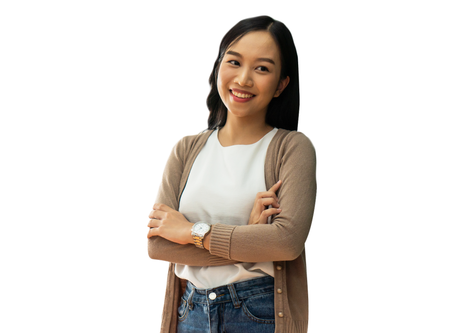 Female in casual attire