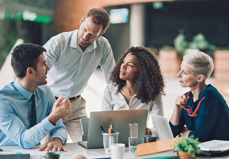 Group of people in business meeting